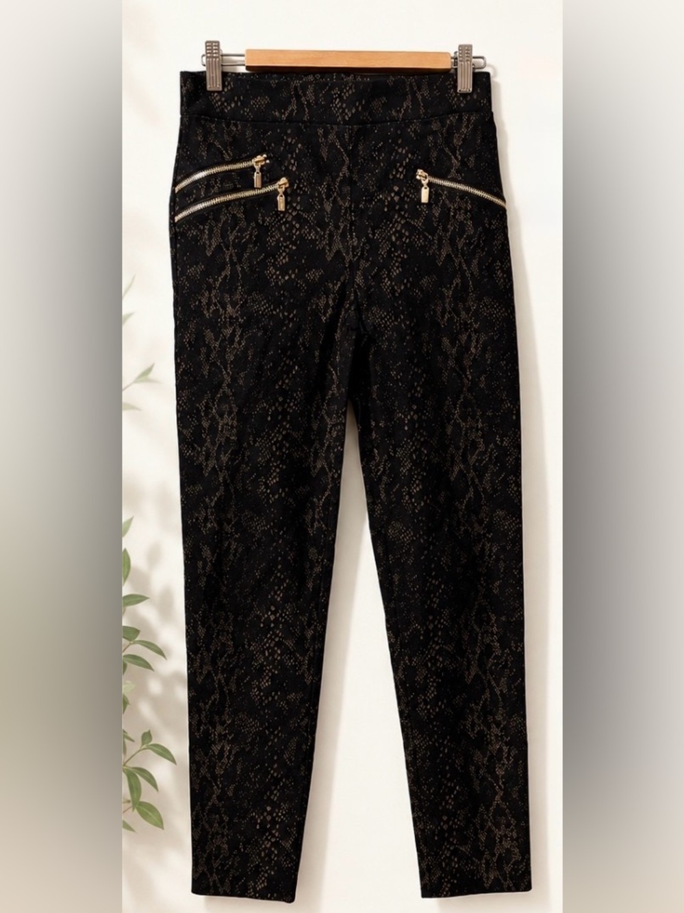 Joseph Ribkoff Snake Print Pull-On Pants Size 8 Made in Canada